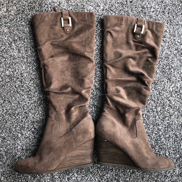 dr scholl's poe wedge boots